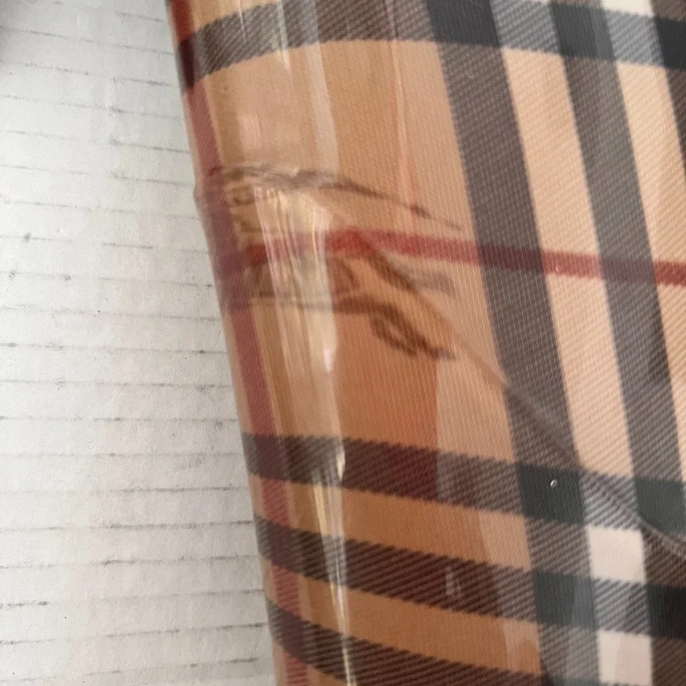 BurberryNova check pattern rubber tassel rain boots size 38